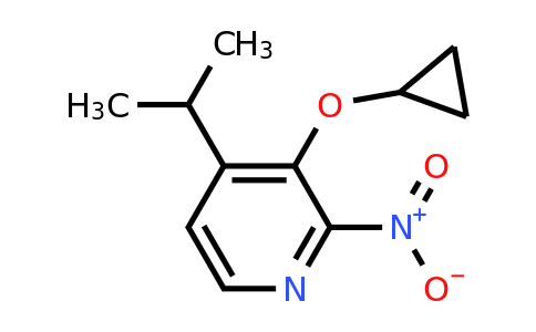 CAS 1243288-81-4 | 3-Cyclopropoxy-4-isopropyl-2-nitropyridine