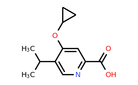 CAS 1243288-83-6 | 4-Cyclopropoxy-5-isopropylpicolinic acid
