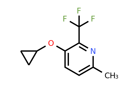 CAS 1243288-87-0 | 3-Cyclopropoxy-6-methyl-2-(trifluoromethyl)pyridine
