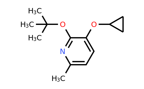 CAS 1243288-89-2 | 2-Tert-butoxy-3-cyclopropoxy-6-methylpyridine