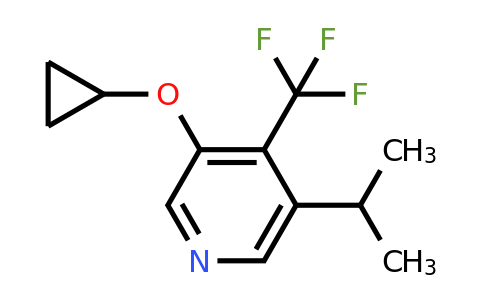 CAS 1243288-91-6 | 3-Cyclopropoxy-5-isopropyl-4-(trifluoromethyl)pyridine