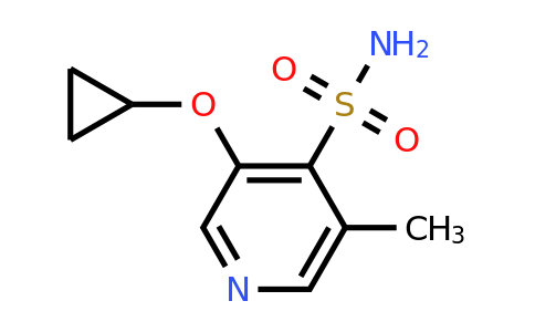 CAS 1243288-96-1 | 3-Cyclopropoxy-5-methylpyridine-4-sulfonamide