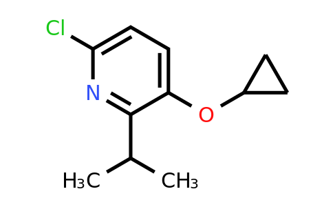 CAS 1243289-00-0 | 6-Chloro-3-cyclopropoxy-2-(propan-2-YL)pyridine