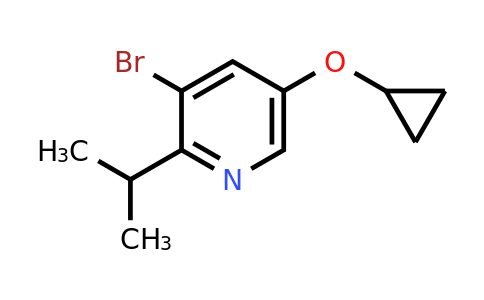 CAS 1243289-09-9 | 3-Bromo-5-cyclopropoxy-2-(propan-2-YL)pyridine