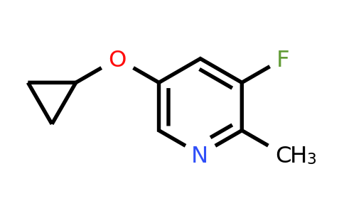 CAS 1243289-13-5 | 5-Cyclopropoxy-3-fluoro-2-methylpyridine