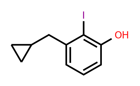 CAS 1243289-28-2 | 3-(Cyclopropylmethyl)-2-iodophenol