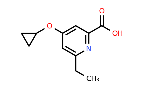 CAS 1243289-39-5 | 4-Cyclopropoxy-6-ethylpicolinic acid