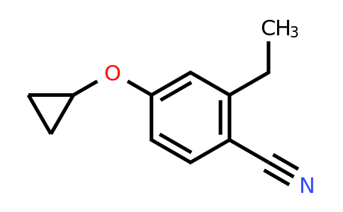 CAS 1243289-46-4 | 4-Cyclopropoxy-2-ethylbenzonitrile