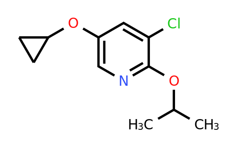 CAS 1243289-56-6 | 3-Chloro-5-cyclopropoxy-2-isopropoxypyridine
