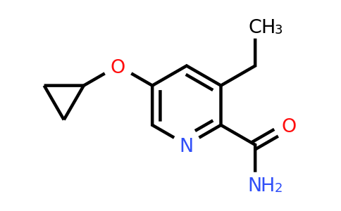 CAS 1243289-71-5 | 5-Cyclopropoxy-3-ethylpicolinamide