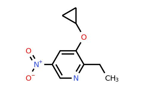 CAS 1243289-77-1 | 3-Cyclopropoxy-2-ethyl-5-nitropyridine