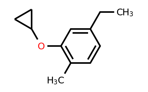 CAS 1243289-81-7 | 2-Cyclopropoxy-4-ethyl-1-methylbenzene