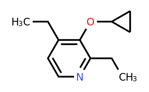 CAS 1243289-85-1 | 3-Cyclopropoxy-2,4-diethylpyridine