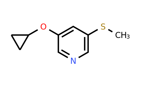 CAS 1243289-87-3 | 3-Cyclopropoxy-5-(methylsulfanyl)pyridine