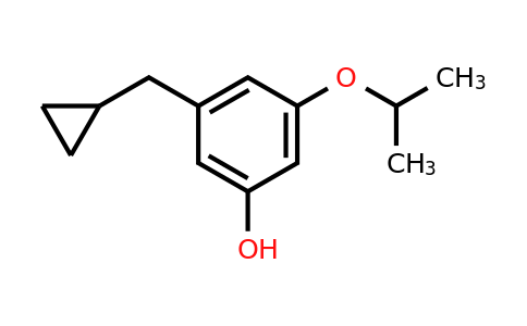 CAS 1243289-88-4 | 3-(Cyclopropylmethyl)-5-isopropoxyphenol