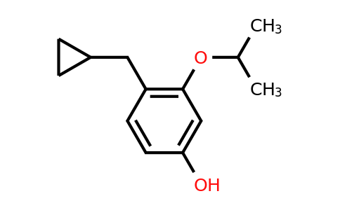CAS 1243289-92-0 | 4-(Cyclopropylmethyl)-3-isopropoxyphenol