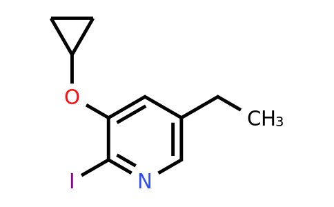 CAS 1243289-93-1 | 3-Cyclopropoxy-5-ethyl-2-iodopyridine