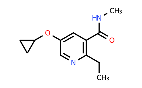 CAS 1243289-95-3 | 5-Cyclopropoxy-2-ethyl-N-methylnicotinamide