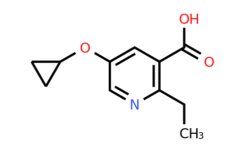 CAS 1243290-00-7 | 5-Cyclopropoxy-2-ethylnicotinic acid