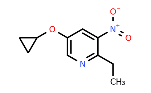 CAS 1243290-04-1 | 5-Cyclopropoxy-2-ethyl-3-nitropyridine