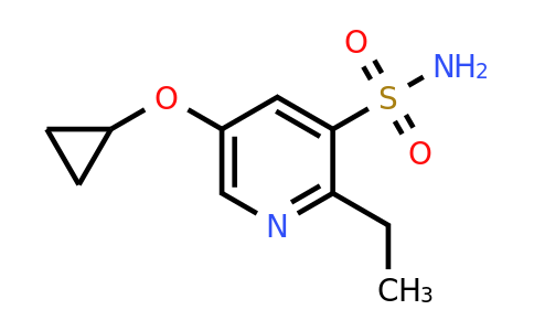 CAS 1243290-10-9 | 5-Cyclopropoxy-2-ethylpyridine-3-sulfonamide