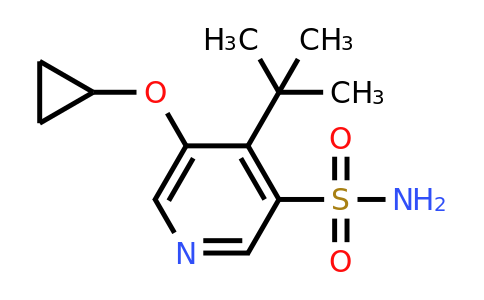 CAS 1243290-11-0 | 4-Tert-butyl-5-cyclopropoxypyridine-3-sulfonamide