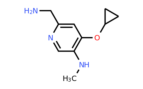 CAS 1243290-13-2 | 6-(Aminomethyl)-4-cyclopropoxy-N-methylpyridin-3-amine