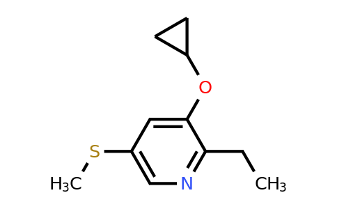 CAS 1243290-14-3 | 3-Cyclopropoxy-2-ethyl-5-(methylsulfanyl)pyridine