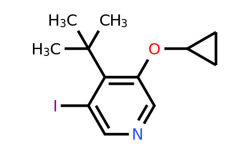 CAS 1243310-43-1 | 4-Tert-butyl-3-cyclopropoxy-5-iodopyridine