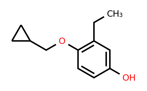 CAS 1243310-44-2 | 4-(Cyclopropylmethoxy)-3-ethylphenol