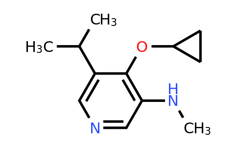 CAS 1243310-52-2 | 4-Cyclopropoxy-5-isopropyl-N-methylpyridin-3-amine