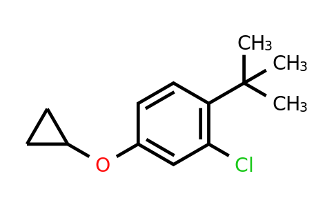 CAS 1243310-53-3 | 1-Tert-butyl-2-chloro-4-cyclopropoxybenzene