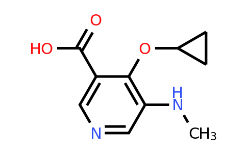 CAS 1243310-61-3 | 4-Cyclopropoxy-5-(methylamino)nicotinic acid