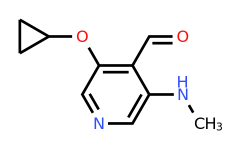 CAS 1243310-68-0 | 3-Cyclopropoxy-5-(methylamino)isonicotinaldehyde