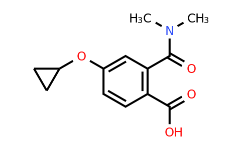 CAS 1243310-81-7 | 4-Cyclopropoxy-2-(dimethylcarbamoyl)benzoic acid