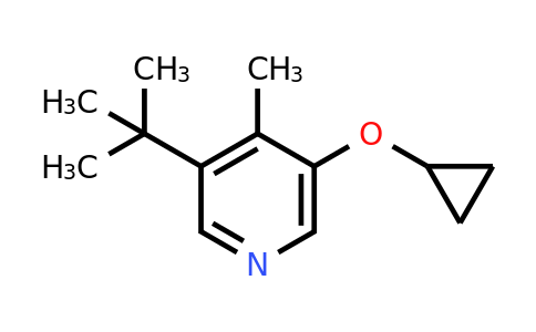 CAS 1243310-96-4 | 3-Tert-butyl-5-cyclopropoxy-4-methylpyridine