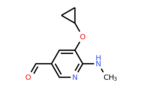 CAS 1243311-05-8 | 5-Cyclopropoxy-6-(methylamino)nicotinaldehyde