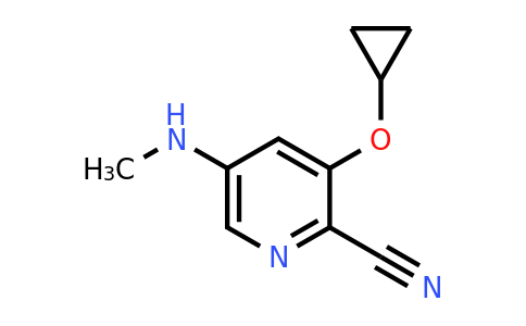 CAS 1243311-08-1 | 3-Cyclopropoxy-5-(methylamino)picolinonitrile