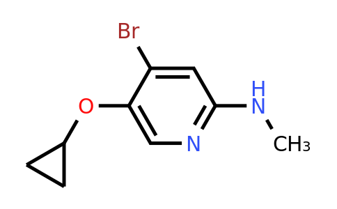 CAS 1243311-09-2 | 4-Bromo-5-cyclopropoxy-N-methylpyridin-2-amine