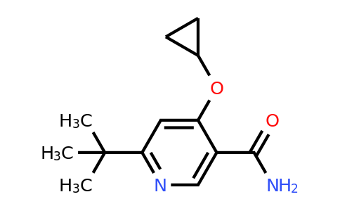 CAS 1243311-10-5 | 6-Tert-butyl-4-cyclopropoxynicotinamide