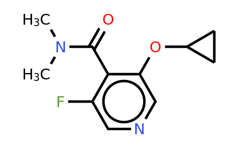 CAS 1243311-17-2 | 3-Cyclopropoxy-5-fluoro-N,n-dimethylisonicotinamide