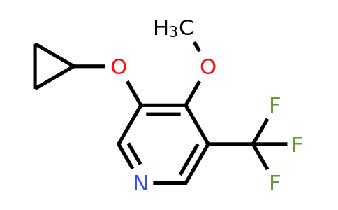 CAS 1243311-18-3 | 3-Cyclopropoxy-4-methoxy-5-(trifluoromethyl)pyridine