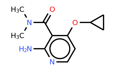 CAS 1243311-22-9 | 2-Amino-4-cyclopropoxy-N,n-dimethylnicotinamide