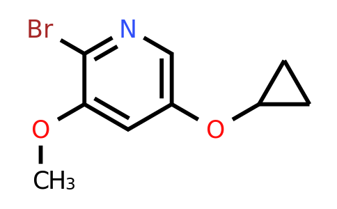 CAS 1243311-24-1 | 2-Bromo-5-cyclopropoxy-3-methoxypyridine