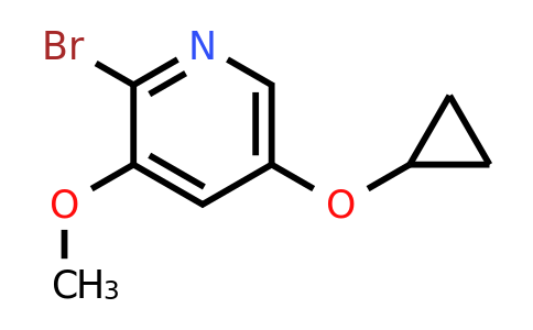 2-Bromo-5-cyclopropoxy-3-methoxypyridine