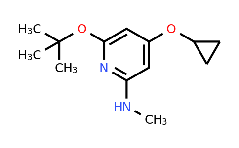 CAS 1243311-29-6 | 6-Tert-butoxy-4-cyclopropoxy-N-methylpyridin-2-amine