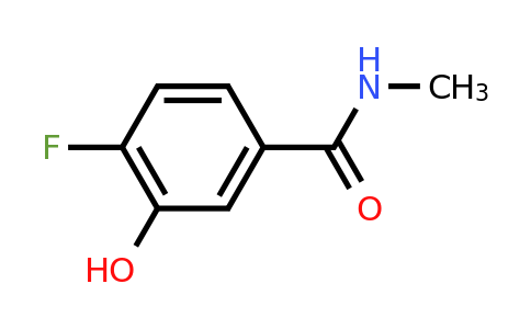 CAS 1243311-31-0 | 4-Fluoro-3-hydroxy-N-methylbenzamide