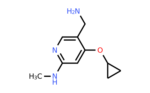 CAS 1243311-35-4 | 5-(Aminomethyl)-4-cyclopropoxy-N-methylpyridin-2-amine
