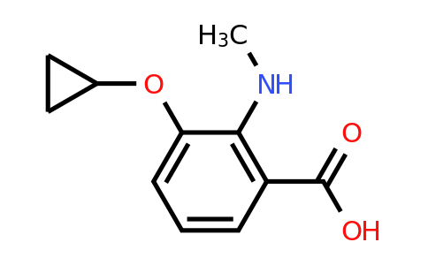 CAS 1243311-38-7 | 3-Cyclopropoxy-2-(methylamino)benzoic acid