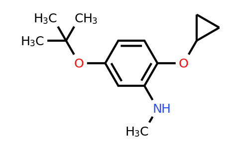 CAS 1243311-67-2 | 5-Tert-butoxy-2-cyclopropoxy-N-methylaniline